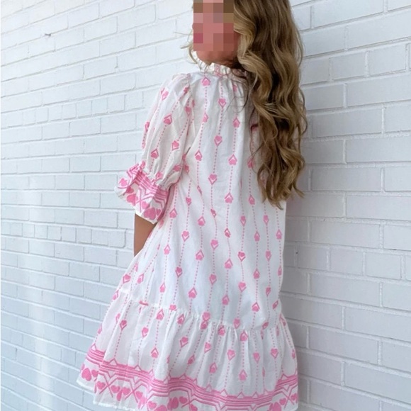 Pink and White Charm Dress - Picture 2 of 7